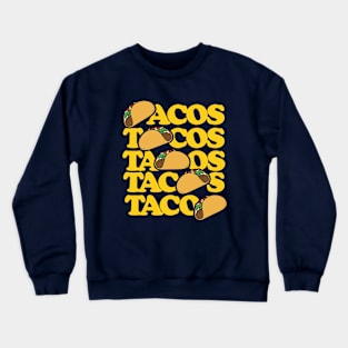 Retro Tacos Crewneck Sweatshirt